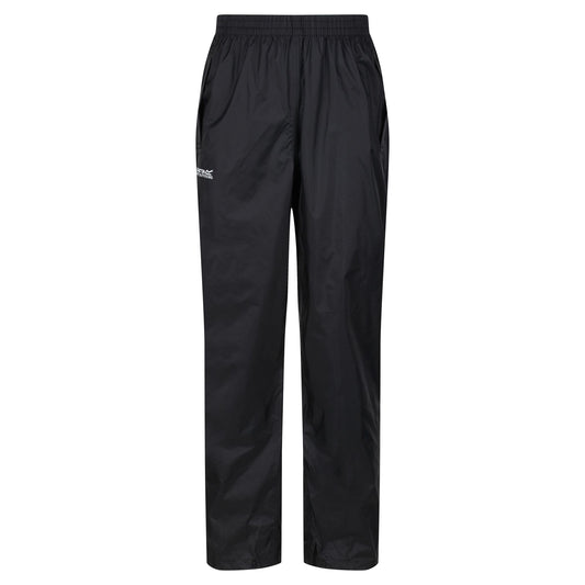 Black - Front - Regatta Great Outdoors Mens Classic Pack It Waterproof Overtrousers