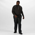 Black - Back - Regatta Great Outdoors Mens Classic Pack It Waterproof Overtrousers