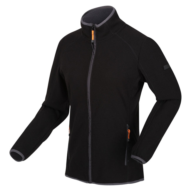 Black-Seal Grey - Side - Regatta Womens-Ladies Kinwood Full Zip Fleece Jacket