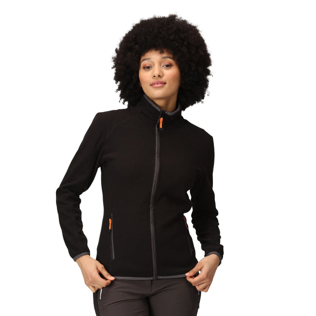 Black-Seal Grey - Lifestyle - Regatta Womens-Ladies Kinwood Full Zip Fleece Jacket