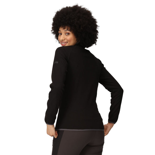 Black-Seal Grey - Pack Shot - Regatta Womens-Ladies Kinwood Full Zip Fleece Jacket