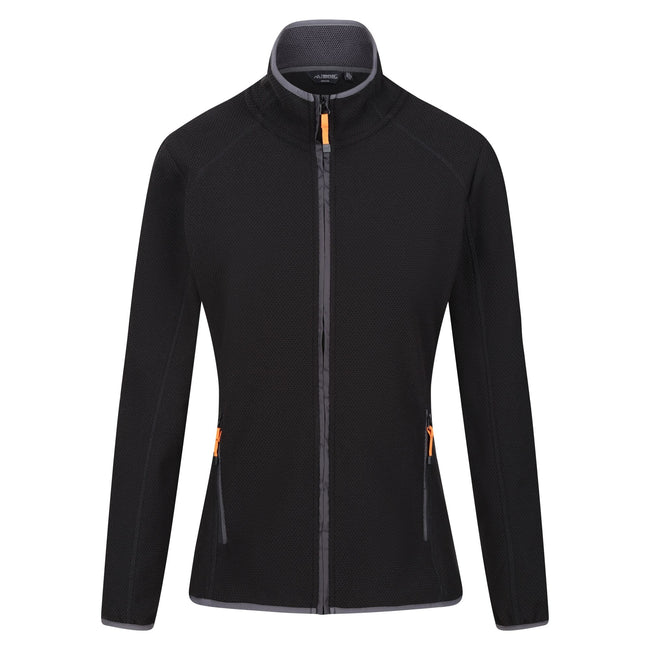 Black-Seal Grey - Front - Regatta Womens-Ladies Kinwood Full Zip Fleece Jacket