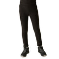 Black - Side - Regatta Girls Thermal Base Layer Leggings