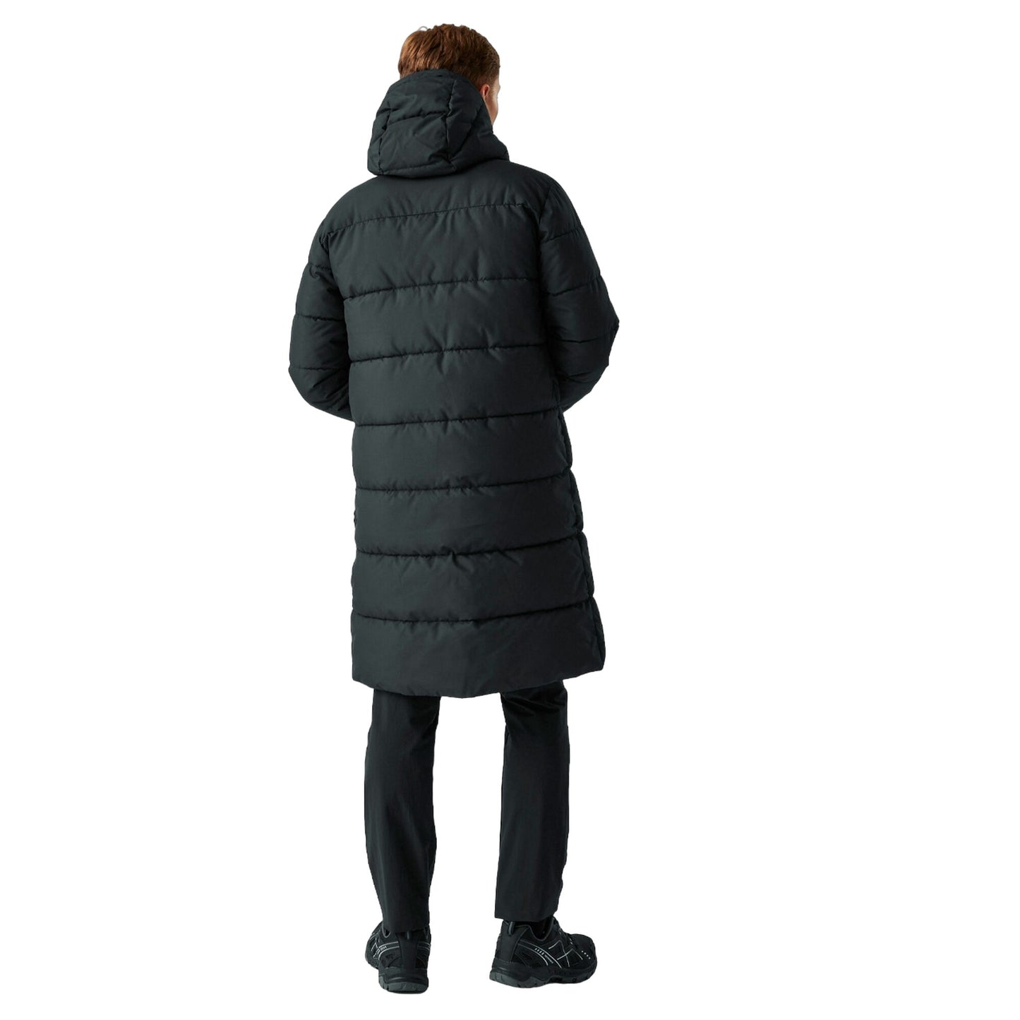 Black - Close up - Regatta Mens Hallin II Padded Jacket