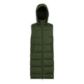 Dark Khaki - Front - Regatta Womens-Ladies Ganella Long Length Gilet