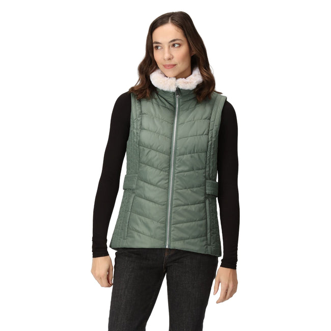 Dark Forest Green - Lifestyle - Regatta Womens-Ladies Wildrose Baffled Gilet