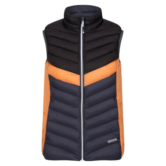 Seal Grey-Black - Front - Regatta Womens-Ladies Harrock II Baffled Gilet