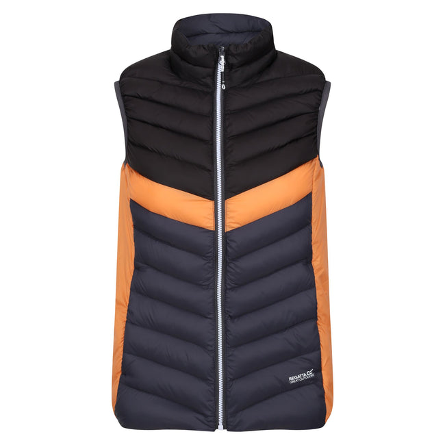 Seal Grey-Black - Front - Regatta Womens-Ladies Harrock II Baffled Gilet