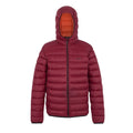 Dark Maroon - Front - Regatta Mens Marizion Baffled Hooded Padded Jacket