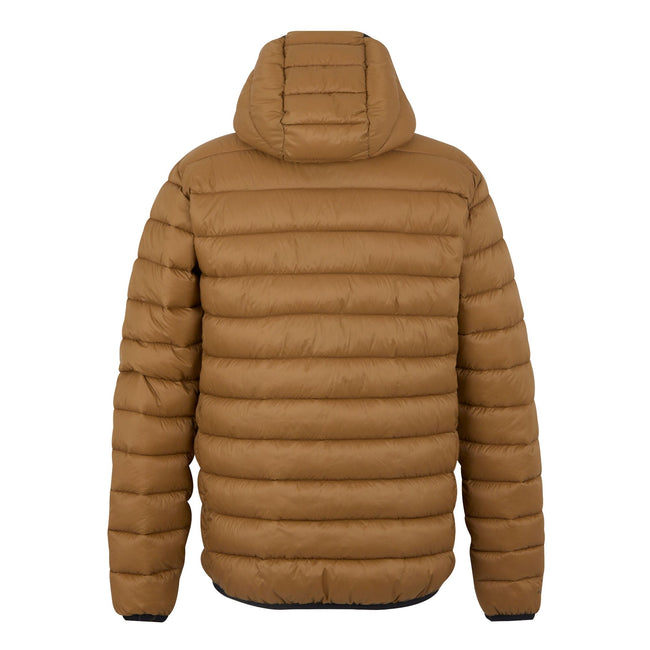 Nut Brown - Back - Regatta Mens Marizion Baffled Hooded Padded Jacket