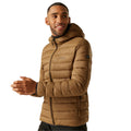 Nut Brown - Lifestyle - Regatta Mens Marizion Baffled Hooded Padded Jacket