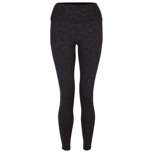 Black - Front - Dare 2B Womens-Ladies Influential Chevron 7-8 Leggings
