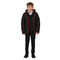 Black-Classic Red - Side - Regatta Childrens-Kids Thermal Padded Jacket