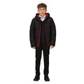 Black-Classic Red - Side - Regatta Professional Childrens-Kids Thermal Padded Jacket