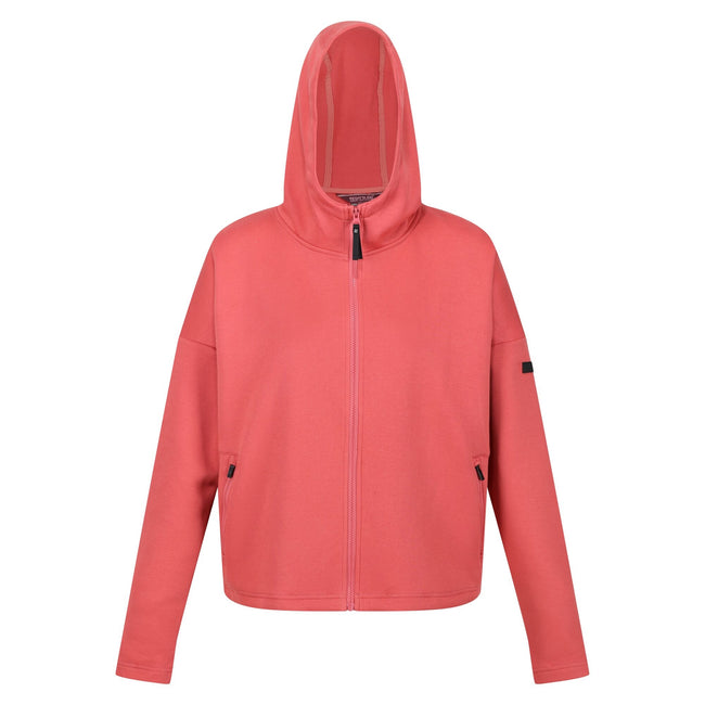 Mineral Red - Front - Regatta Womens-Ladies Rossall Full Zip Hoodie