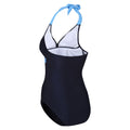 Navy-Elysium Blue - Lifestyle - Regatta Womens-Ladies Flavia Contrast One Piece Swimsuit