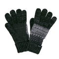 Storm Grey-Black - Front - Regatta Womens-Ladies Frosty VII Winter Gloves