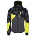 Neon Spring-Black - Front - Dare 2B Mens Baseplate Geometric Ski Jacket