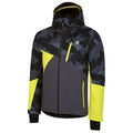 Neon Spring-Black - Side - Dare 2B Mens Baseplate Geometric Ski Jacket