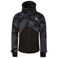 Ebony-Black - Front - Dare 2B Mens Baseplate Geometric Ski Jacket