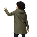 Dark Khaki - Pack Shot - Regatta Womens-Ladies Fantine Baffled Padded Jacket