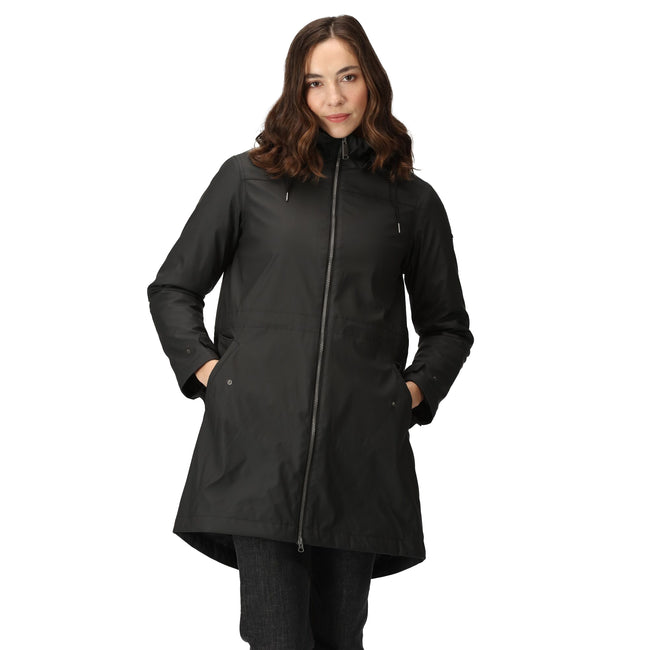 Black - Lifestyle - Regatta Womens-Ladies Fantine Baffled Padded Jacket