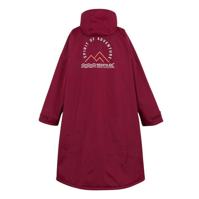 Dark Khaki - Lifestyle - Regatta Unisex Adult Waterproof Fleece Lined Changing Robe