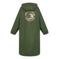 Dark Khaki - Back - Regatta Unisex Adult Waterproof Fleece Lined Changing Robe