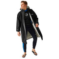Black - Front - Regatta Unisex Adult Waterproof Fleece Lined Changing Robe