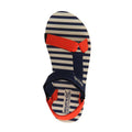 Navy-Crayon-White - Side - Regatta Womens-Ladies Lady Vendeavour Striped Sandals