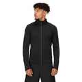 Black - Side - Regatta Professional Mens Stretch Full Zip Midlayer