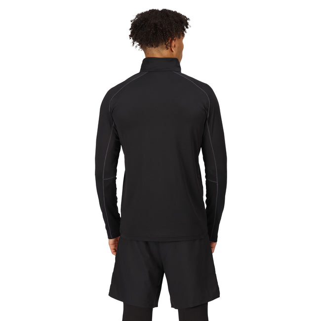 Black - Lifestyle - Regatta Professional Mens Stretch Full Zip Midlayer