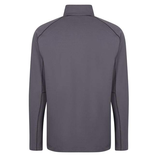 Seal Grey - Back - Regatta Professional Mens Stretch Full Zip Midlayer