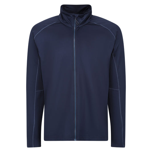 Navy - Front - Regatta Professional Mens Stretch Full Zip Midlayer
