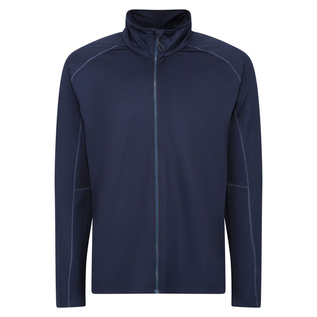 Navy - Front - Regatta Professional Mens Stretch Full Zip Midlayer