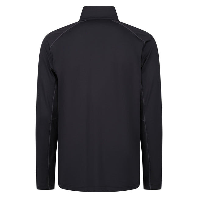 Black - Back - Regatta Professional Mens Stretch Full Zip Midlayer