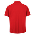 Classic Red - Back - Regatta Mens Pro 65-35 Short-Sleeved Polo Shirt