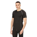 Black - Side - Regatta Professional Mens Short-Sleeved Base Layer Top