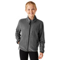 Seal Grey - Side - Regatta Professional Childrens-Kids Microfleece Full Zip Fleece Jacket