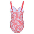 Peach Bloom - Back - Regatta Womens-Ladies Sakari Hibiscus Tummy Control One Piece Swimsuit