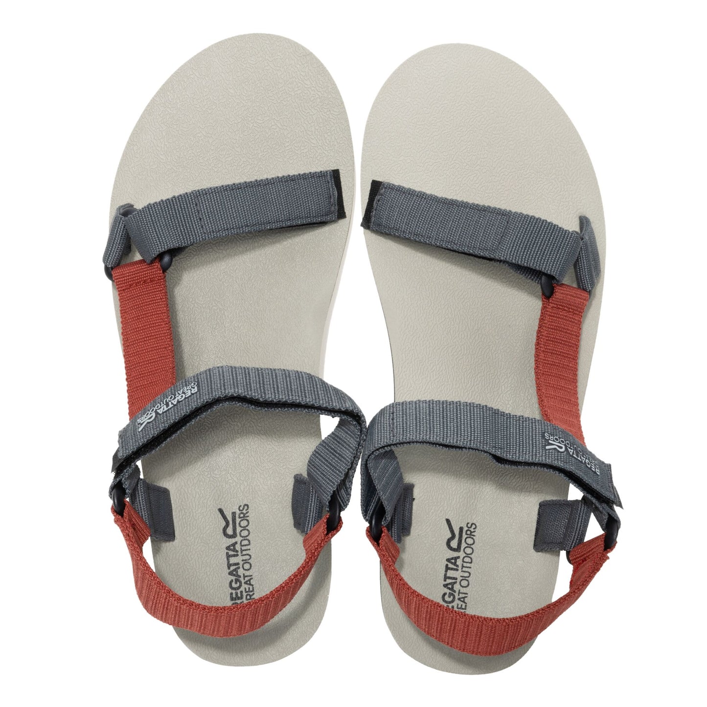 Dark Storm-Brick - Close up - Regatta Mens Vendeavour Sandals