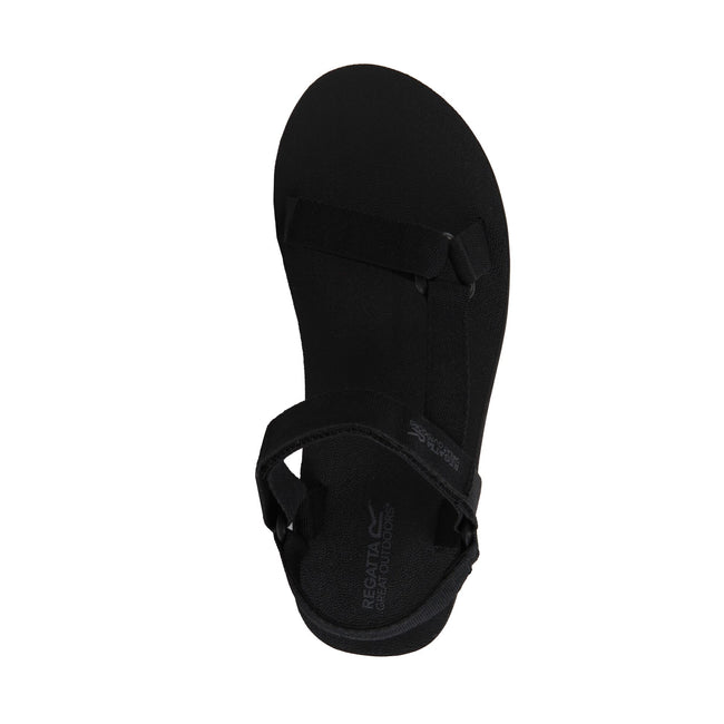 Black - Side - Regatta Mens Vendeavour Sandals