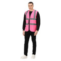 Pink - Side - Regatta Professional Unisex Adult Hi-Vis Vest