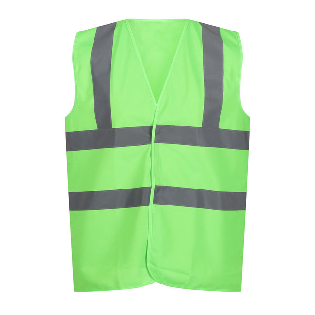 Lime Green - Front - Regatta Professional Unisex Adult Hi-Vis Vest