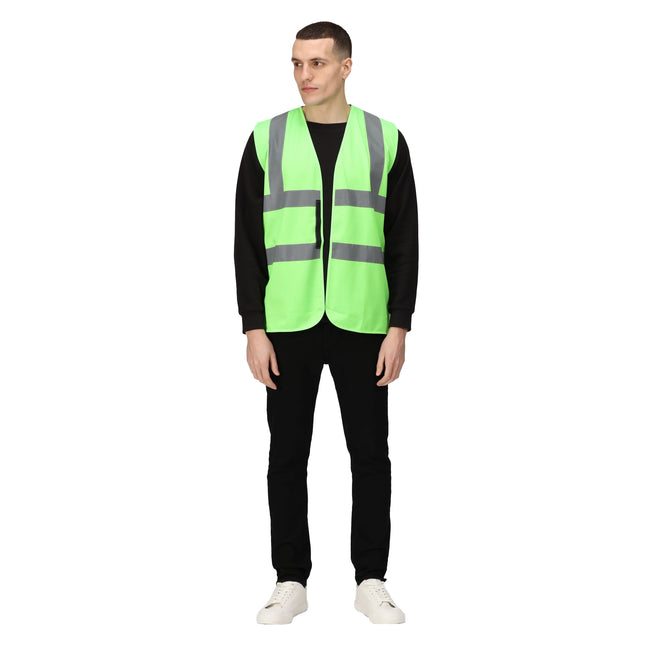 Lime Green - Side - Regatta Professional Unisex Adult Hi-Vis Vest
