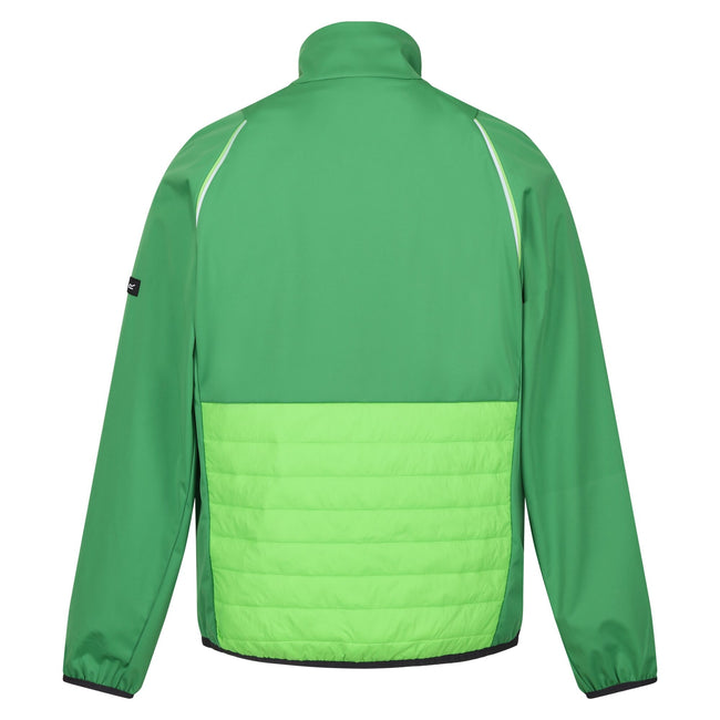 Field Green-Jasmine Green - Back - Regatta Mens Steren Hybrid Soft Shell Jacket