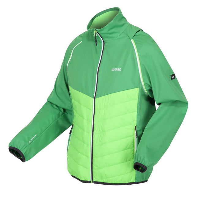 Field Green-Jasmine Green - Side - Regatta Mens Steren Hybrid Soft Shell Jacket