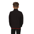Black - Back - Regatta Professional Childrens-Kids Microfleece Half Zip Fleece Top