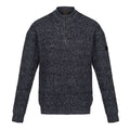 Navy - Front - Regatta Professional Mens Marl Knitted Zip Neck Sweatshirt
