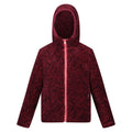 Mineral Red-Burgundy - Front - Regatta Childrens-Kids Kyrell Zebra Print Reversible Jacket
